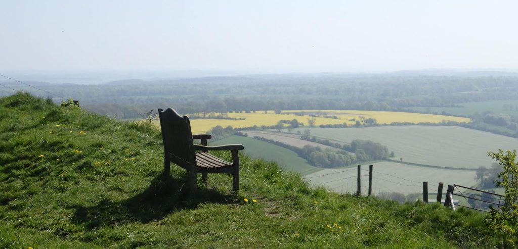 View over the Pewsey Vale in Spring